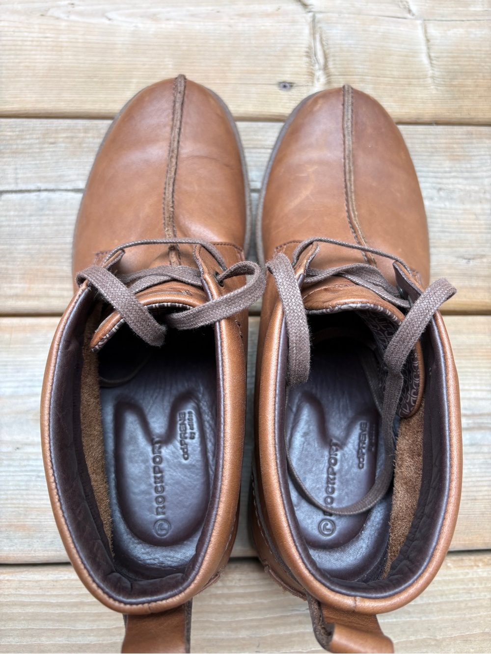 Rockport Men’s Tan Leather Chukka Boots